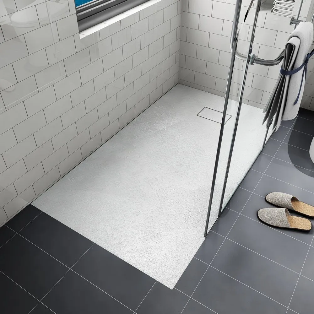 white solid shower base pan
